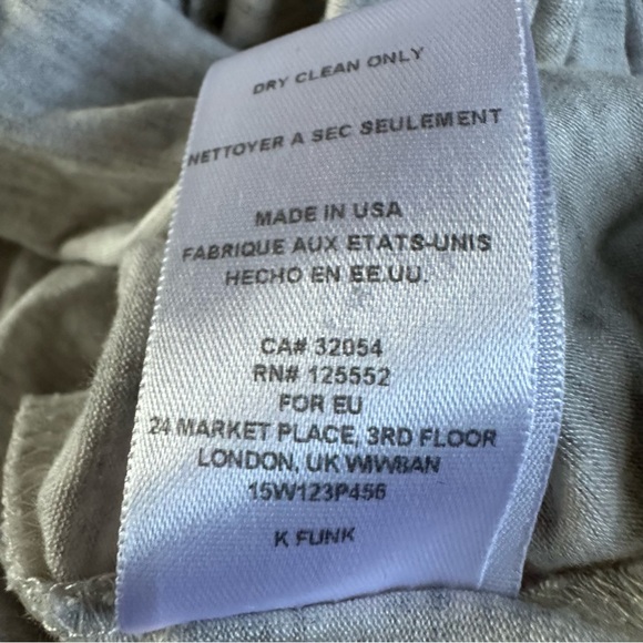 Dolan Left Coast Gray Blue Striped Sleeveless Midi Dress Size Small - Picture 6 of 8